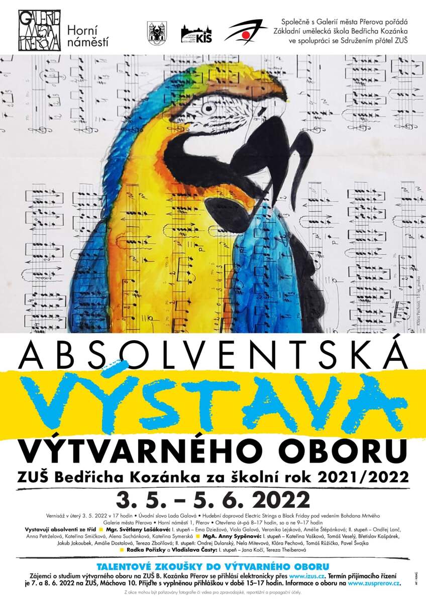 Absolventská výstava výtvarného oboru ZUŠ Bedřicha Kozánka