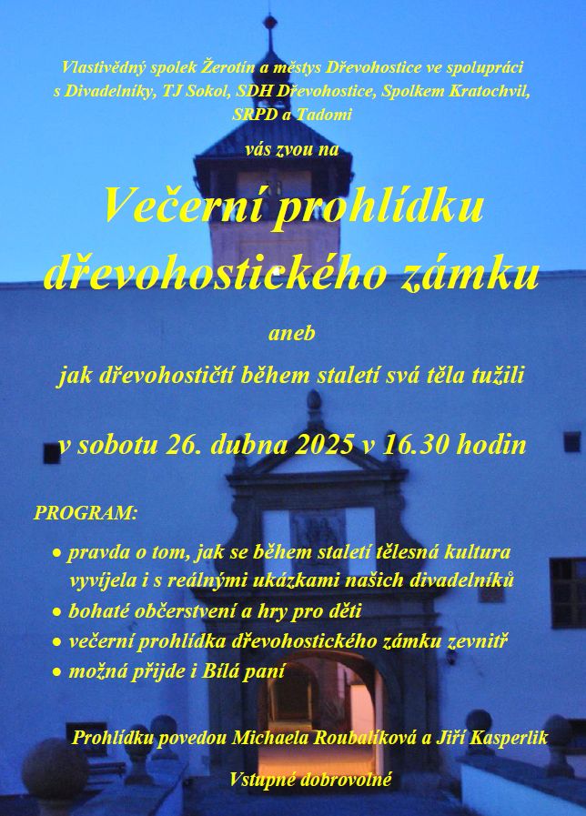 Večerní prohlídka dřevohostického zámku