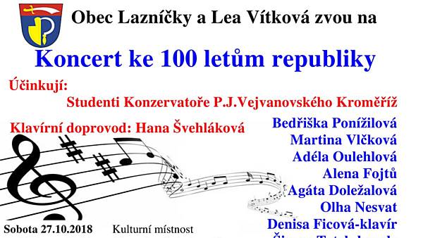 Koncert ke 100 letům republiky