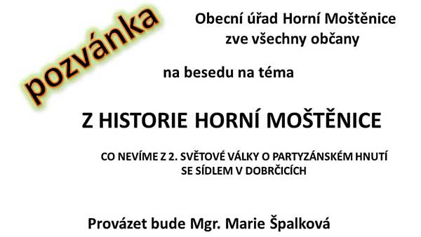 Z historie Horní Moštěnice
