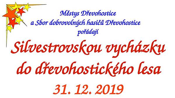 Silvestrovská vycházka do dřevohostického lesa