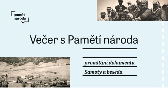 Večer s Pamětí národa