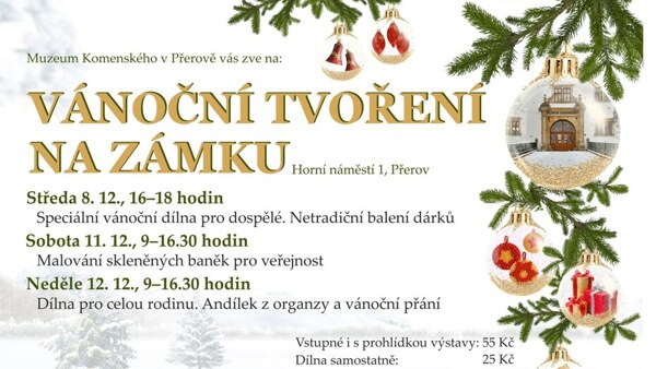 Vánoční tvoření na zámku