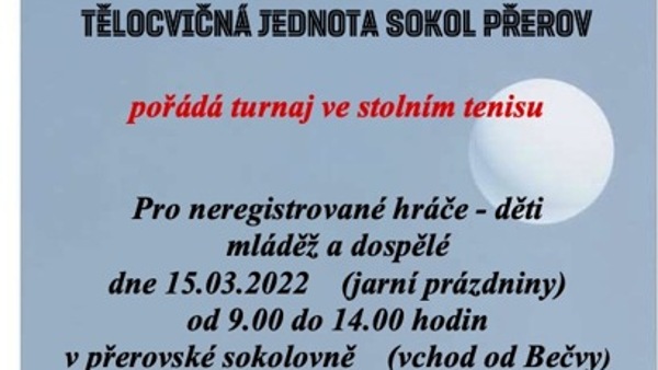 Turnaj ve stolním tenisu