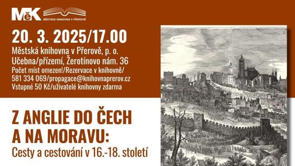 Z Anglie do Čech a na Moravu: Cesty a cestování v 16.-18. století