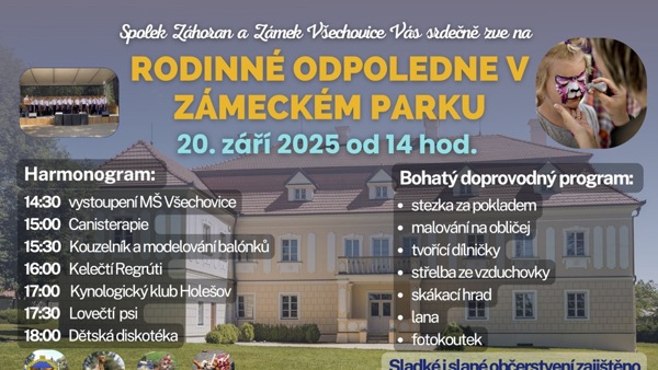 Rodinné odpoledne v zámeckém parku